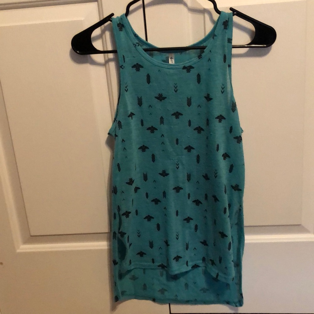 Black and blue tank top size medium